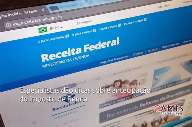 antecipação do Imposto de Renda