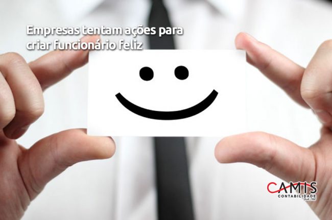Funcionário feliz