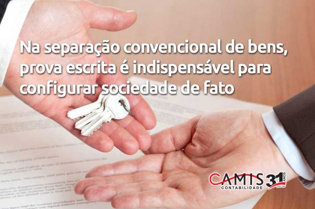 separação convencional de bens