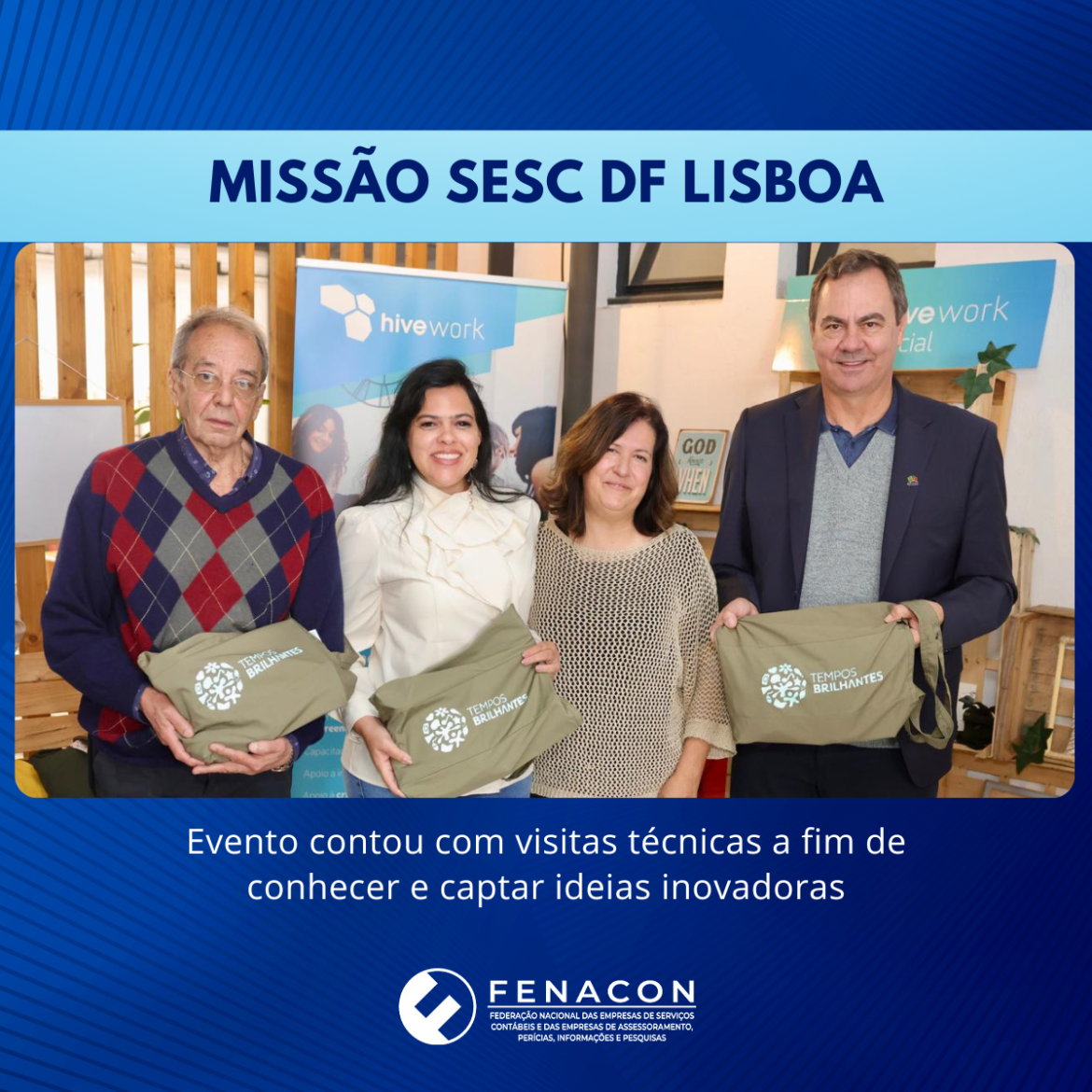 Missão Sesc DF realiza visitas técnicas em Lisboa