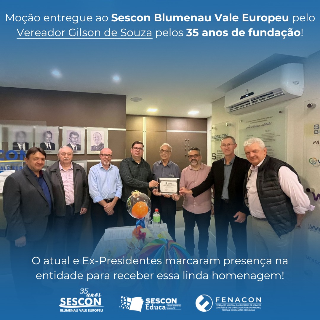 Sescon Blumenau Vale Europeu: Presidente Ricardo Luiz Tomaz é reeleito com 100% de aceitação dos associados