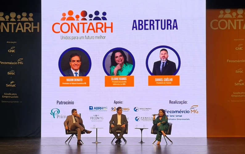 Presidente da FENACON participa do evento CONTARH realizado pelo Sistema Fecomércio MG