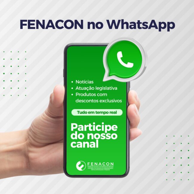 Fique por dentro das novidades da FENACON pelo WhatsApp